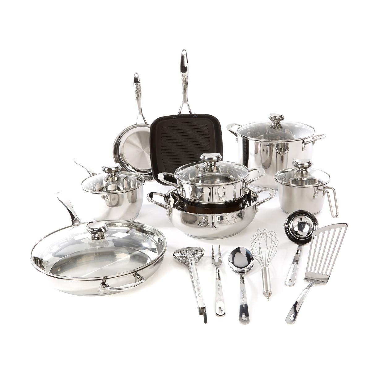 Wolfgang Puck Cookware Set WP19PC2017 Bistro Elite 19piece Stainless